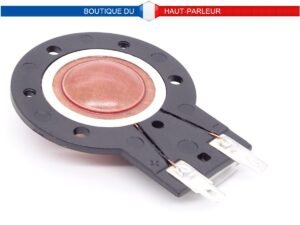 Ce diaphragme de remplacement BHP Audio est caractérisé par un dôme phénolique et une bobine en cuivre pur, ce qui lui assure un rendement élevé.