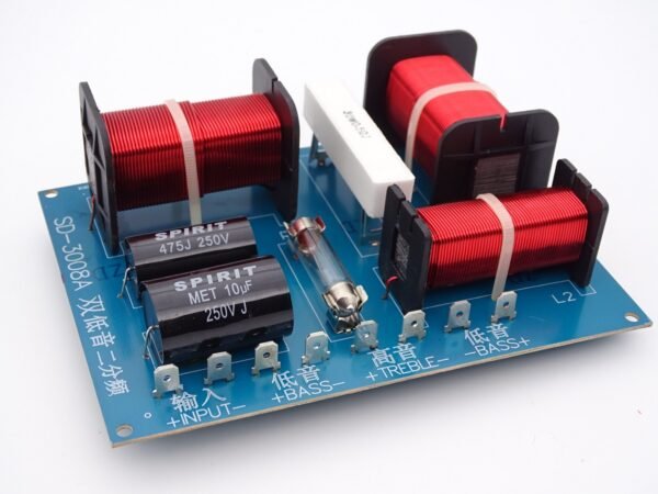 Filtre haut-parleur professionnel 3 voies 600 Hz et 1600 Hz 500 watts 8 ohms