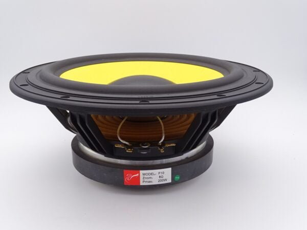 Haut-parleur 28,6 cm - 200 watts - 8 ohms - membrane kevlar - suspension caoutchouc - HiVi Research Swans F10- 0