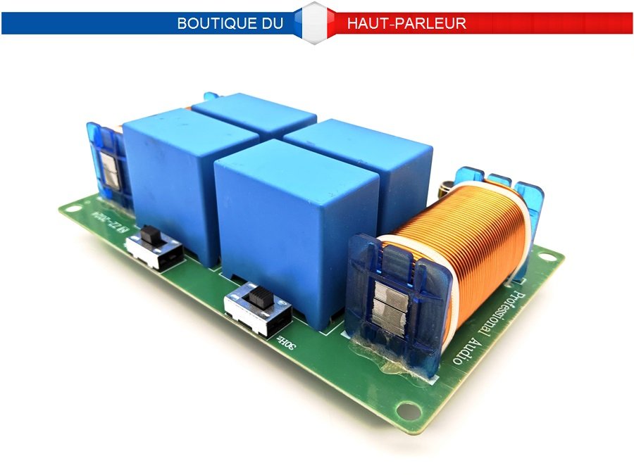 Filtre subwoofer double bass 200 Hz, 2500 watts, 4-8 ohms caisson Filtre subwoofer double bass 2500W 4-8 ohms